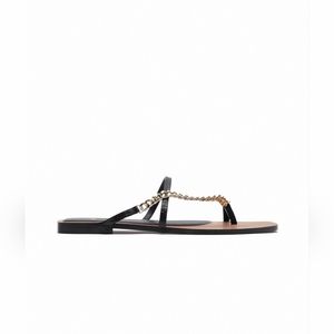 NEW Zara Flat Sandals with Chain